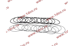 Кольцо уплотнительное гильзы цилиндра (комплект 12 тонких и 12 толстых) двигатель TD226B6G фото Шахты
